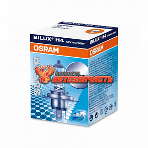 Лампа галогенная H4 12V 60/55W +30% OSRAM SUPER P43t