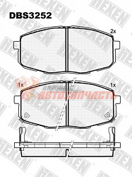 Тормозные колодки дисковые передние Hyundai  i30 / Kia Carens II, Ceed HEXEN 