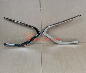 2180 Молдинг переднего бампера левый (Vesta) NG Cross ВАЗ /хромированый/