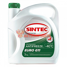 Антифриз Sintec EURO G11 (-40) (зеленый)  3л @