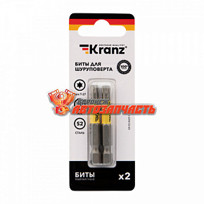 Бита для шуруповерта Torx T27х50 мм (2 шт./уп.) Kranz