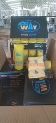 Салфетка замша 64х43 см BLUE WAY  в тубусе