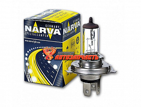 Лампа галогенная H4 12V 60/55W NARVA P43t