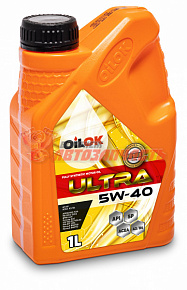 Масло моторное OILOK ULTRA 5w40 1л. (API SP,SN ACEA A3/B4) ОАЭ