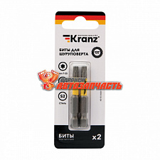 Бита для шуруповерта Torx T25х50 мм (2 шт./уп.) Kranz