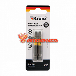 Бита для шуруповерта Torx T25х50 мм (2 шт./уп.) Kranz