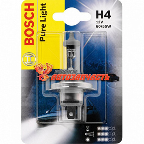 Лампа галогенная H4 12V 60/55W BOSCH STANDARD SB 