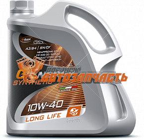 Масло моторное G-Energy Synthetic Long Life 10w40 4л синтетика API SN/CF