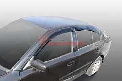 Дефлекторы на боковые стекла Skoda Octavia Tour 1998-2010 /хетчбек/накладные/скотч /к-т 4 шт./