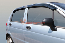 Дефлекторы на боковые стекла Daewoo Matiz 2000-2015 /хетчбек/накладные/скотч/к-т 4шт./