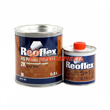 Грунт 5+1 акриловый серый HS с отвердителем REOFLEX (0,8л+0,16л)