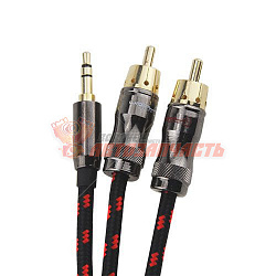 RCA кабель Ural mini jack-mini jack / Decibel  кабель mini jack-2RCA