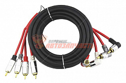 RCA кабель Ural Patriot 4RCA-PT5M / RCA кабель 5м, 4 канала