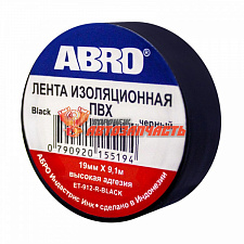 Изолента ABRO черная 9.1 m