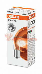 Лампа 12V R5W BA15s (передний,задний габарит,симетричное крепление) OSRAM