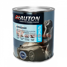 Краска Автон алкид черная матова автоэмаль (0,8л)