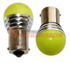 Лампа светодиодная 12V PY21 (желтая,симметричная) 1156 OSRAM TYPE YELLOW 12V 