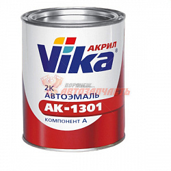 Краска 601 черная акриловая автоэмаль АК-1301 VIKA (0,8кг)