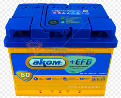 Аккумуляторная батарея  60Ah обратный (600А) AKOM EFB 242х175х190