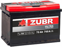 Аккумуляторная батарея  70Ah обратный (740A) ZUBR ULTRA (278х175х190)