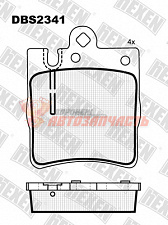 Тормозные колодки дисковые задние Mercedes C-Class (W203)/CLC (CL203)/E-Class (W210) HEXEN