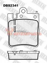 Тормозные колодки дисковые задние Mercedes C-Class (W203)/CLC (CL203)/E-Class (W210) HEXEN