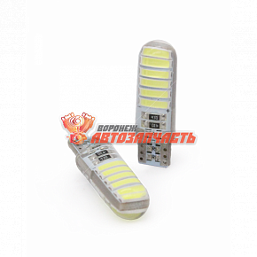 Лампа светодиодная 12V W5W T10 белый 12 SMD MYX