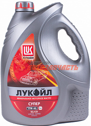 Масло моторное Лукойл Супер 15W40 5л SG/CD минеральное