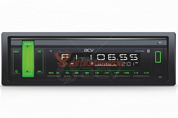 Автомагнитола ACV AVS-914BG / 1din/зеленая/FM/MP3/USB/BT/SD/FM/4*50/Bluetooth/съемн.панель