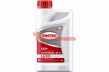 Антифриз Sintec LUX G12+ (-40) (красный)  1л (Professional Carboxilate NEW упаковка)