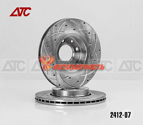 Диск переднего тормоза 2180, Lada Largus,Logan SPORT вентилир.+проточ.+ отв./259 мм,R14/ АТС