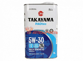 Масло моторное TAKAYAMA 5W30 PAOtec A3/B4 5w30 1л