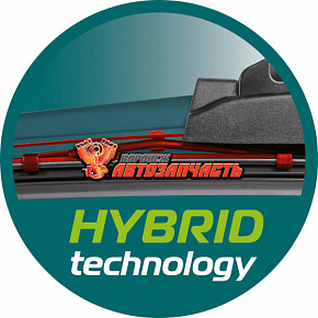 Щетка стеклоочистителя 350 мм HYBRID Heyner /крюк, штырь/