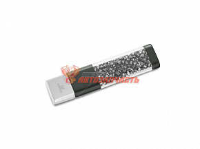 Флешка сувенирная 8gb Flash Кристаллический с элементами Swarovski черный