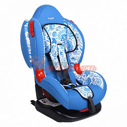 Детское автомобильное кресло группа 1-2 (9-25 кг) Siger ART "Кокон ISOFIX" гжель,1-7лет