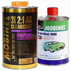 Лак HS 2+1 anti-scratch с отвердителем 8800 MOBIHEL (1л+0,5л)