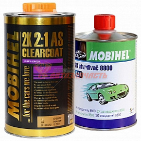Лак HS 2+1 anti-scratch с отвердителем 8800 MOBIHEL (1л+0,5л)