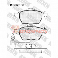 Тормозные колодки дисковые передние Audi 100/Avant/Audi A6/Avant/Audi A6/S6 quattro HEXEN
