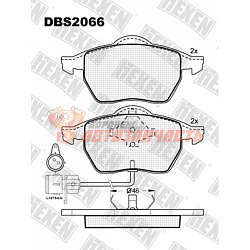Тормозные колодки дисковые передние Audi 100/Avant/Audi A6/Avant/Audi A6/S6 quattro HEXEN