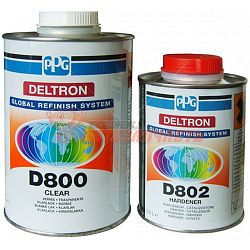Лак MS 2+1 D800 с отвердителем DELTRON PPG (1,0 л+0,5л)