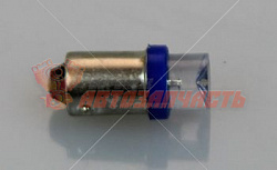 Лампа светодиодная 12V T5W  (синяя, линза) BA9S 1LED B 12V 