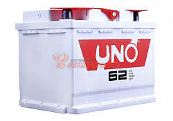 Аккумуляторная батарея  62Ah прямой (530A) UNO (242х175х190) 6СТ-62N