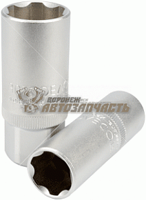 Головка торцевая 1/2" 16мм АвтоDело (свечная, свечной) Professional L=65  Super Lock