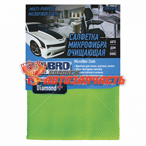 Салфетка из микрофибры 35х40 см Abro Masters Diamond+ /зеленая/